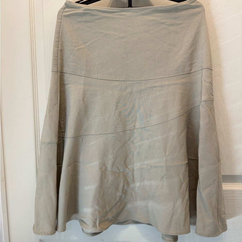 Spring Street Light Gray A-Line Skirt